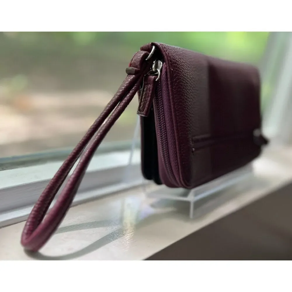 Mundi Burgundy Bifold leather wallet